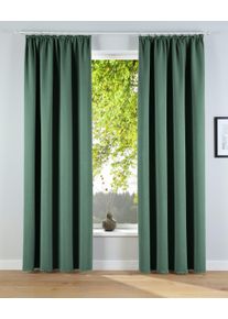 Verdunkelungsvorhang OTTO HOME "Solana" Gr. 8, gr&uuml;n, B:280cm H:245cm, Polyester, Gardinen, Verdunkelungsvorhang, Breite 280 cm, &Uuml;berbreite, einfarbig, Raumteiler