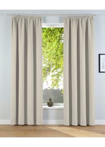 Verdunkelungsvorhang OTTO HOME "Solana" Gr. 2, creme, B:140cm H:175cm, Polyester, Gardinen, Verdunkelungsvorhang, 2-er Set, Breite 140 cm, einfarbig