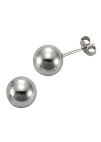 Paar Ohrstecker Firetti "Schmuck Geschenk Silber 925 Ohrschmuck Kugel" Gr. 4, silber (silberfarben), Ohrringe, Damen, 4, Silber 925 (Sterlingsilber), Paar Ohrstecker