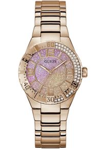 Quarzuhr Guess "SANGRIA", gold (ros&eacute;goldfarben), Armbanduhren, Damen, Quarzuhr, Armbanduhr, Damenuhr, Edelstahlarmband