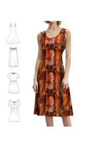 Heat Miser Head Honcho Floral Smock Dress For Women Spring Summer Casual Dress For Party Freeze Miser Cold Cold Heart Mean