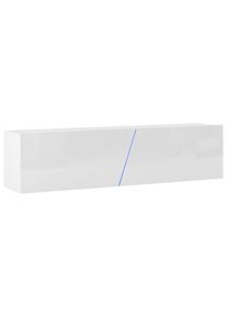 Livetastic , Wei&szlig; , Holzwerkstoff , 2 F&auml;cher , 160x35x40 cm , stehend, h&auml;ngend , Wohnzimmer, TV-M&ouml;bel, TV- & Lowboards