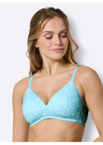 Damen Schalen-BH ohne B&uuml;gel mit wattierten Komforttr&auml;gern in mint-wei&szlig; ,Gr&ouml;&szlig;e 80B, WITT, 82% Polyamid, 18% Elasthan