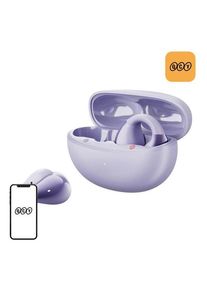 QCY Crossky Clip T33 headphones (purple)