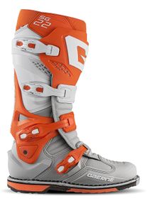 Gaerne SG-22, bottes , couleur: Orange/Blanc/Gris , taille: 43 EU