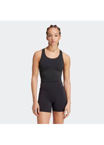 Sport-BH adidas Performance "ALL ME MEDIUM-SUPPORT LONG LINE BRA", Damen, Gr. XL, Cup A/B, schwarz (schwarz a, b), Obermaterial: 79% Polyester, 21% Elasthan, BHs Sport-BH