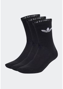 Sportsocken adidas originals "TR CREW S 3P", Herren, Gr. XL (46/48), schwarz, Obermaterial: 65% Baumwolle, 31% Polyester, 3% Elasthan, 1% sonstige Fasern, Socken Sportsocken, f&uuml;r Erwachsene, 3er-Pack, mit Logodruck, wadenlang, Topseller