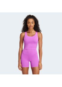 Sport-BH adidas Performance "ALL ME MEDIUM-SUPPORT LONG LINE BRA", Damen, Gr. XL, Cup A/B, purbur a, b, Obermaterial: 79% Polyester, 21% Elasthan, BHs Sport-BH