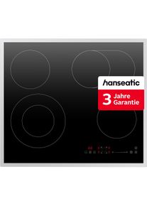 Hanseatic Elektro-Kochfeld "HC66072TS", schwarz, B:59cm H:5,1cm T:52cm, Kochfelder, inkl. 3 Jahre Herstellergarantie, Elektro-Kochfeld