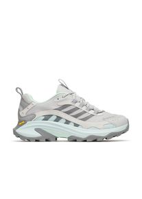 Wanderschuh Merrell "MOAB SPEED 2 GTX", Damen, Gr. 42, grau (belize), Synthetik, Schuhe Wanderschuh, wasserdicht dank Gore-Tex Membrane, mit Vibram Sohle