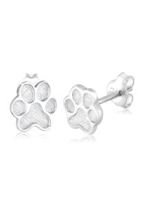Paar Ohrstecker Elli "Ohrringe Pfoten Tier Tatze Hund Katze Filigran 925 Silber", silber, Ohrringe, Damen, ohne Stein, Silber 925 (Sterlingsilber), Paar Ohrstecker