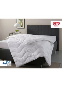 Microfaserbettdecke OTTO HOME "Mailo Bettdecke 135x200 cm, 155x220 cm", wei&szlig;, B:135cm L:200cm, Obermaterial: 100% Polyester. F&uuml;llung: 100% Polyester, Bettdecken, Microfaserbettdecke, Sommer, Winter, Decke, kuschelweicher Microfaser-Feinbatist Bezug