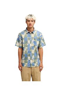 Kurzarmhemd Quiksilver "Apero Classic", Herren, Gr. M, US-Gr&ouml;&szlig;en, bunt (iceberg gr&uuml;n heritage geo 32), Obermaterial: 100% Baumwolle., Hemden Kurzarmhemd