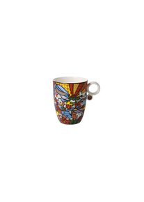 Tasse Goebel "Romero Britto - Garden", bunt, B:9cm H:11cm, Fine China-Porzellan, Trinkgef&auml;&szlig;e, Tasse, F&uuml;llmenge 0,4l
