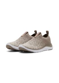 Slip-On Sneaker Puma "SOFTRIDE REMI SLIP-ON KNIT WN'S", Damen, Gr. 42,5, mouse gray, alpine snow, rose gold, Textil, Schuhe Slip-On Sneaker, f&uuml;r Sport, mit SOFTFOAM+ D&auml;mpfung, aus gestricktem Textil