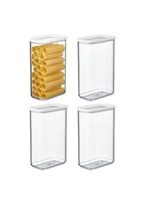 Vorratsdose Mepal "Vorratsdosen Modula 2000 ml 4er Set", wei&szlig;, Kunststoff, Lebensmittelaufbewahrungsbeh&auml;lter, Vorratsdose