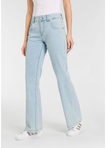 5-Pocket-Jeans Herrlicher "Edna Denim Light", Damen, Gr. 30, L&auml;nge 34, paradieso, Denim/Jeans, Obermaterial: 98% Baumwolle, 2% Elasthan, bootcut fit normal, Jeans 5-Pocket-Jeans, im Flared Fit