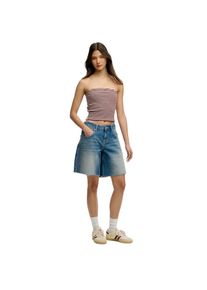 Superdry dames shorts met middelhoge taille en baggy model