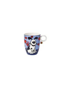 Tasse Goebel "Ed Heck - Love Dog", bunt, B:9cm H:11cm, Fine China-Porzellan, Trinkgef&auml;&szlig;e, Tasse, F&uuml;llmenge 0,4l