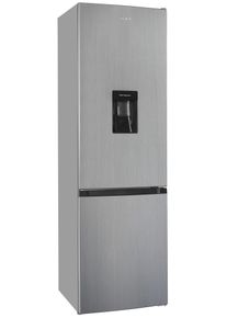 Exquisit K&uuml;hl-/Gefrierkombination "KGC265-70-WS-040D weiss", Energieeffizienz: D, silber (edelstahl optik), Rechtsanschlag, K&uuml;hlschr&auml;nke, 260 Liter Nutzinhalt, Wasserspender, 4 Sterne Gefrieren, K&uuml;hl-/Gefrierkombination