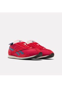Sneaker Reebok CLASSIC "R400", Damen, Gr. 45,5, rot (flash rot, vector rot, batik blau), Leder, Synthetik, Textil, Schuhe Sneaker