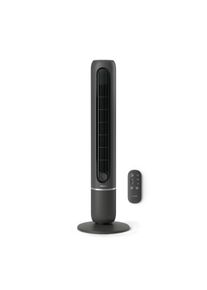 Turmventilator Philips "CX5550 Serie 5000 mit 5 Geschwindigkeiten u. Aromatherapie-Zusatz", anthrazit, B:32,5cm H:106cm T:32,5cm, Ventilatoren, Turmventilator, Oszillierend, leise, mit Timer u. Fernbedienung