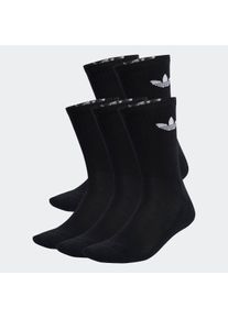 Sportsocken adidas originals "TREFOIL CUSHION CREW, 6 PAAR", Herren, Gr. XL (46/48), schwarz, Obermaterial: 65% Baumwolle, 31% Polyester, 3% Elasthan, 1% sonstige Fasern, Socken Sportsocken, f&uuml;r Erwachsene, im praktischen 6er-Pack, mit Trefoil Logo