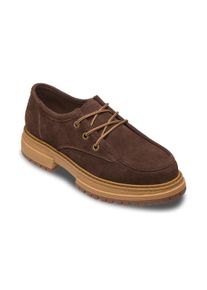 Sneaker Roxy "Work It Low", Damen, Gr. 9(40), chestnut, Obermaterial: 98% Leder / 2% Metall, Futter: 100% PU, Laufsohle: 100% TPR., Schuhe Sneaker