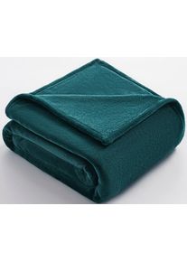 Wohndecke OTTO HOME "Tianna", gr&uuml;n (petrol), B:150cm L:200cm, Polyester, Wohndecken, Wohndecke, weiche Kuscheldecke,150x200cm, leicht & kompakt, pflegeleicht, premium