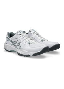 Hallenschuh asics "GEL-TASK 5", Herren, Gr. 49, wei&szlig;, ocean haze, Synthetik, Schuhe Hallenschuh, besonders geeignet f&uuml;r Handball und Volleyball