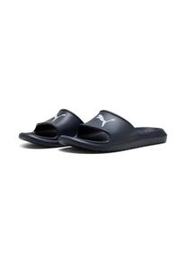 Badesandale Puma "DIVECAT V2 LITE CAT", Gr. 48, blau (peacoat, Puma wei&szlig;), Synthetik, unifarben, Schuhe Badesandale, wasserfestes Material, federleichtes, formgepresstes Material