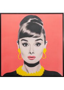 Bild mit Rahmen KARE DESIGN, farbe bild(er): mehrfarbig, Audrey, Bilder, Bild mit Rahmen