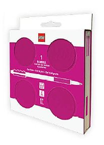 Euromic LEGO&reg; Locking Notebook w/Gel Pen (box)192p VIOLET