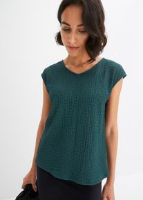 Top in cr&ecirc;pe leggero, Verde, Taglia 46/48 (M), bonprix