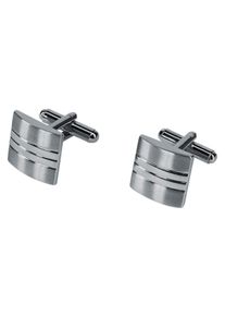 Manschettenkn&ouml;pfe Firetti "matt gl&auml;nzende Optik", grau (metallfarben), Manschettenkn&ouml;pfe, Herren, L: 15mm, Metall, Manschettenkn&ouml;pfe, B:15mm