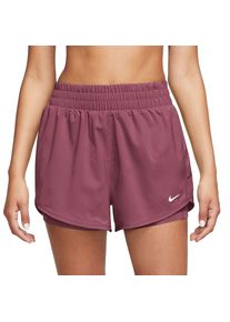 Nike Damen One Dri-Fit HR 3-Inch 2in1 Shorts rot