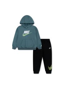 Jogginganzug Nike Sportswear "B NSW ITZ OVERSIZE FT PO SET", Jungen, Gr. 104 (4), schwarz, angeraute Sweatware, Obermaterial: 60% Baumwolle, 40% Polyester. Unterteil: 60% Baumwolle, 40% Polyester, Sportanz&uuml;ge Jogginganzug, zweiteiliges Set, f&uuml;r Kinder
