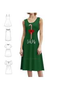 Lick Me / Candy Cane Choice Korean Style Dress For Women Elegant Casual Dress For Party Or Daily Wear Candy Cane Candycane