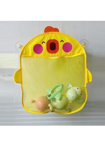 2026 new Baby Shower Toy Cute Duck Frog Net Toy Storage Bag Strong Suction Cup Baby Shower Game Bag Bathroom Organizer Water Toy