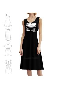 Funny Long Dachshund Doxie Mom Shirt Bohemian Sleeveless Dress Multi-Print Beach Vacation Party Dress Dachshund Dog Dad Dog