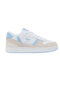 Lacoste Dames/Dames T-Clip Set Leren Trainers (Wit/blauw)