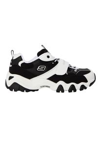 Skechers Kinderschoenen D Lites 2: stevige platte sneakers (Wit, Zwart)