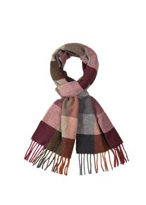 Big & Tall Sizes - DANTE - Wool scarf with fringes and check pattern - 0