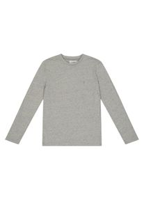 Farah Geborduurd Danny Logo T-shirt met lange mouwen voor kinderen/Kinderen (Grijs)