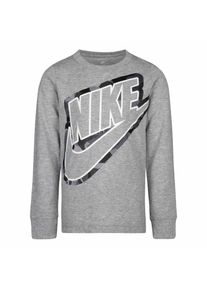 Nike Kinder-T-shirt met lange mouwen en camouflageprint (Donkergrijs)