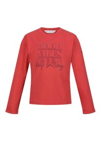 Regatta Kinder/Jonge geitjes T-shirt met lange mouwen met opschrift Great Outdoors (Mineraal Rood)
