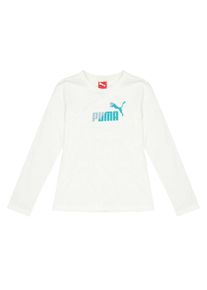 Puma Kinder/Kinder-T-shirt met lange mouwen en logo (Wit)