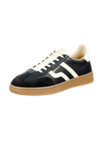 Sneaker Gant "Cuzima", Damen, Gr. 41, schwarz, Leder, Veloursleder, kontrastfarbene Details, Schuhe Sneaker, Schn&uuml;rschuh, Retro-Sneaker, Halbschuh mit Logo