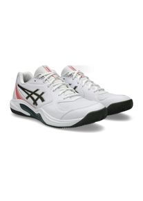 Tennisschuh asics "GEL-DEDICATE 9 CLAY", Herren, Gr. 44, wei&szlig; (wei&szlig;, vintage khaki), Synthetik, Schuhe Tennisschuh, Sandplatzschuhe f&uuml;r Aschepl&auml;tze