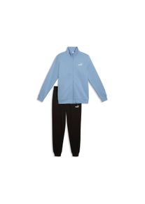 Trainingsanzug Puma "ESS SWEAT SUIT FL", Herren, Gr. XL, zen blau, Fleece, Obermaterial: 66% Baumwolle, 34% Polyester, bedruckt, regular fit, Sportanz&uuml;ge Trainingsanzug, f&uuml;r entspannte Tage, f&uuml;r vielseitige Aktivit&auml;ten